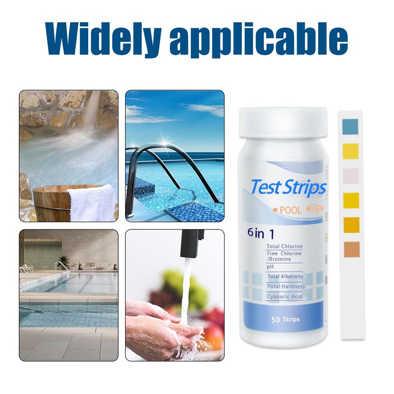 Hot Tub 6 In 1 Test Strips,PH Test Strips,PH Tester