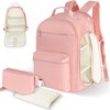 HOMIGLAM Diaper Bag Backpack with Changing Pad & Waist Pack,