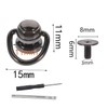 RXKFIGX 20 Pieces Rivets for Leather Ring Rivets with Ring