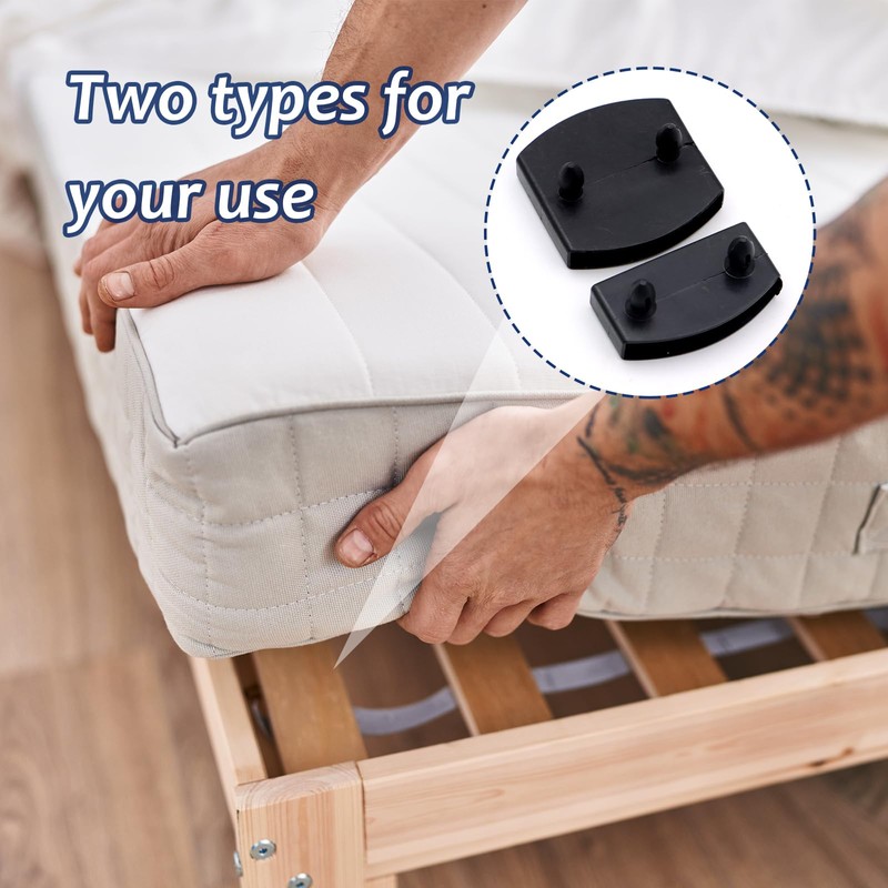 Scettar 48 Pcs Plastic Bed Slat Caps, Bed Slat Ender