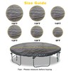 SIHAIAN 8 FT Trampoline Cover 8-16 Ft Trampoline Winter Cover,