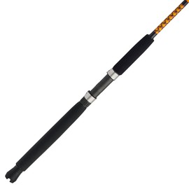 Ugly Stik Bigwater Conventional Fishing Rod, Black/Red/Yellow, 9' - Light - 6-20lb - 2pc