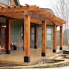 Post Base 2 Pcs, 6"x 6" (Inner Size 5.6"x5.6") Wood