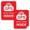 (2 Pack) GPS Security Tracker Inside Sticker (2 Pack) for