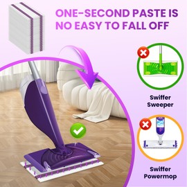 30 Count Wetjet Pads Refill for Swiffer Wet Jet Spray Mop,All Purpose Multi-Surface Disposable Wet Jet Mop Cleaning Pads for Floor Cleaning, High-end Water Molecule Cotton,Super Absorbent