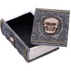 Nemesis Now Grimoire Treasure Box 11cm, Resin, Grey, Skull Book