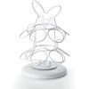 Nifty Easter Egg Carousel - White Powder Coat Finish, Spins