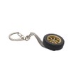 AUTOartDESIGN 8 Spokes Wheel Key Chain (Gold)