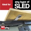 17” NoPlay Aluminum Miter Bar w/Expandable Glides | Standard 3/4”