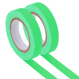 PATIKIL Glow in The Dark Gaffers Tape, 0.4 Inch x 32.8 Feet Colored Cotton Glow Tape Markers Fluorescent Glow in The Dark Tape Stickers for Party Decorations, Green