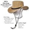 Oztrala~ Suede Leather Breezer Mesh Hat JACARU Cowboy Australian Mens