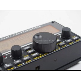 Unbranded Elecraft KX2 KX1, W1JH Upgraded Black Solid Aluminum CNC VFO Knob w/Allen Wrench