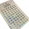 Love Crazy Sticker Pegatina Uñas Nail Art Corazon Tornasol Plantilla