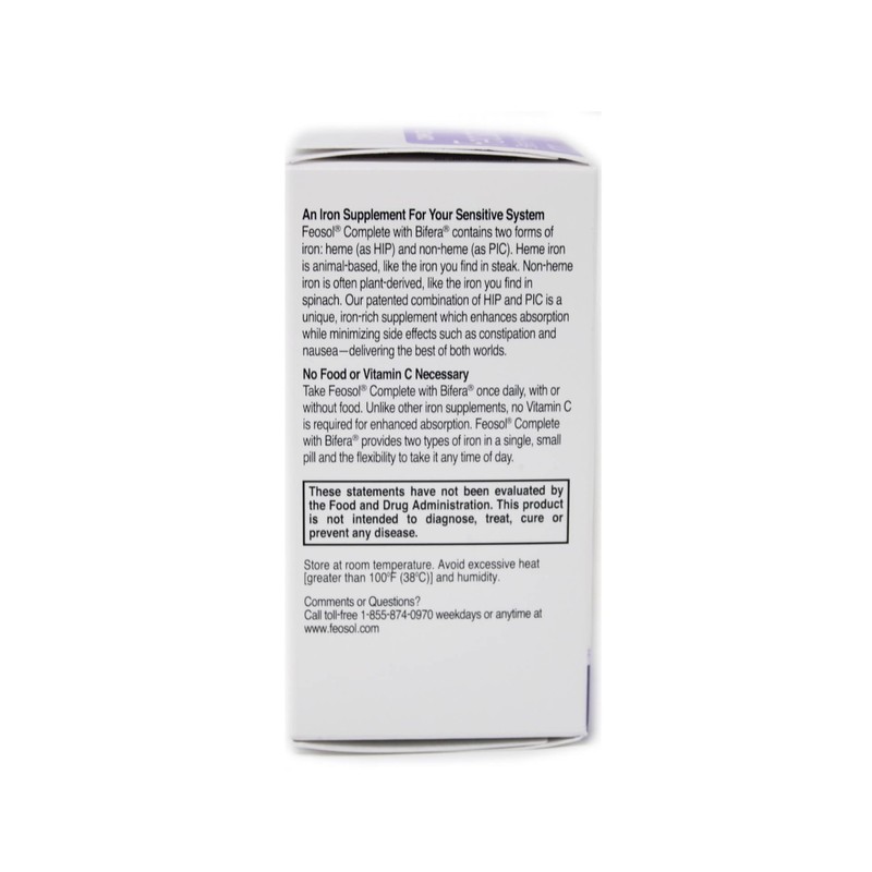 Feosol Bifera Iron Caplets Complete 30 ea (Pack of 7)