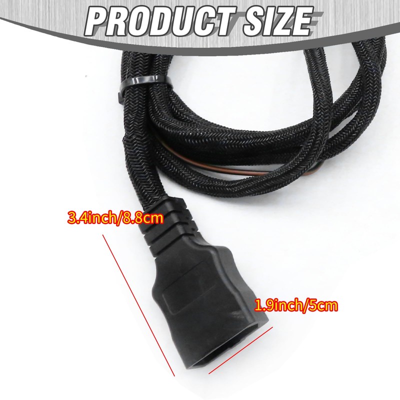 Vkinman 26347 26377 11-Pin Plow Side Light Wiring Harness Kit,