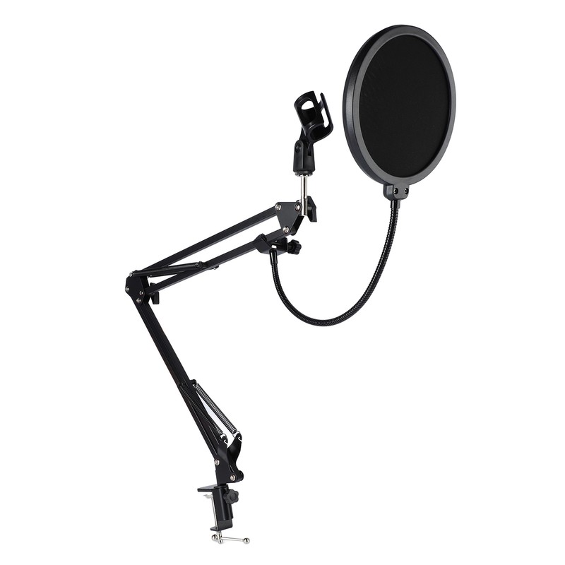 Boom Arm Microphone Adjustable Suspension Boom Rotatable Scissor Microphone Arm