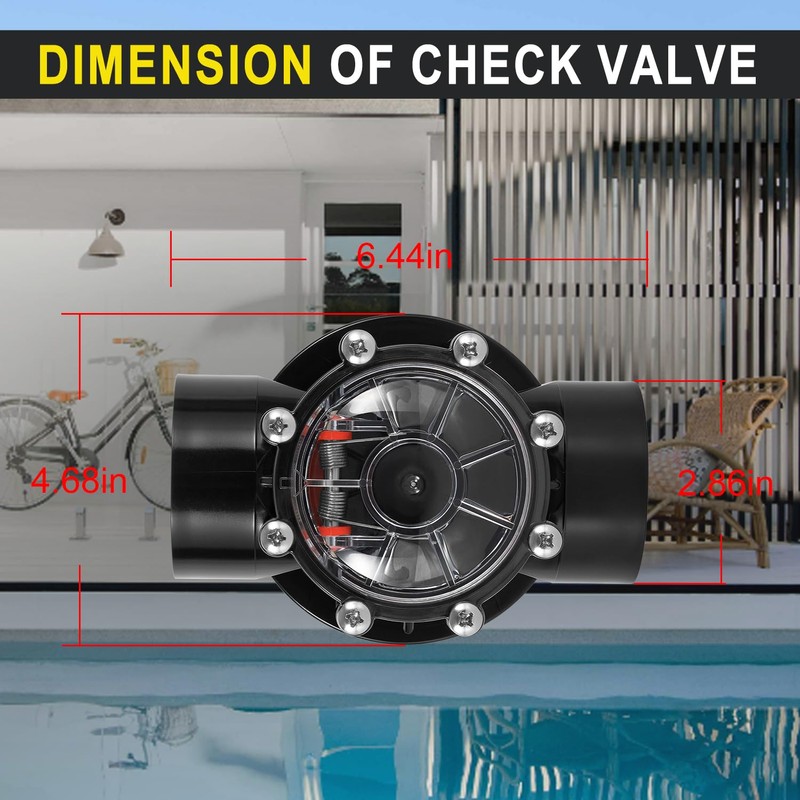 Pool Check Valve Replaces for Jandy 7305 valve, 2” to