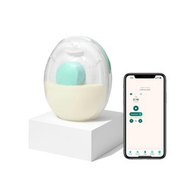 Willow Go Wearable Breast Pump, Single Electric Breast Pump, Cordless, Hands Free Breast Pump with 9 Levels of Hospital Grade Suction Strength, App Compatible & Fits Fully in Bra, 24mm Flange