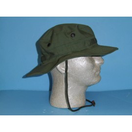B6239-62  Vietnam Dark OD Poplin Boonie Hat  size 62 / 7 3/4 W2D