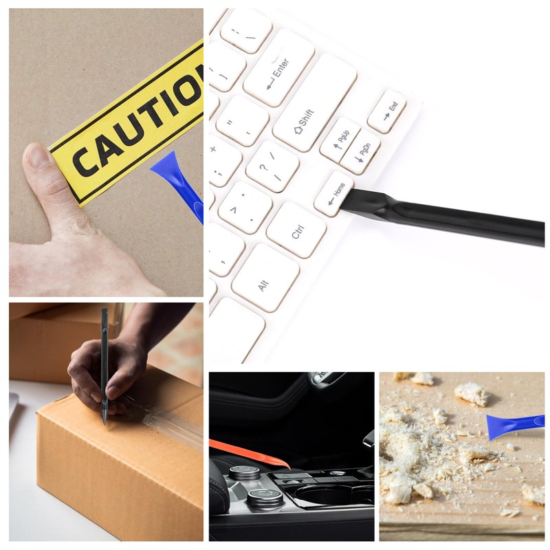 Carbon Fiber Plastic Scraper, 9 PCS Small Scraper Tool Plastic