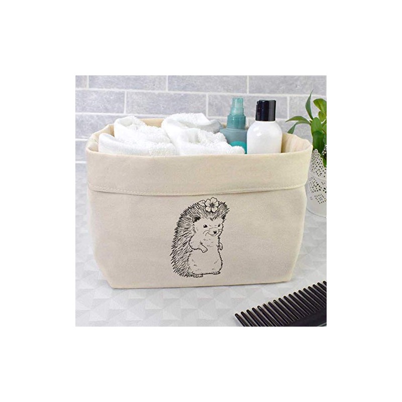 Large 'Flower Hedgehog' Canvas Organiser/Storage Bag (OR00014982)