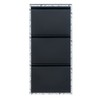 KASER Shoe Storage Cabinet - Wood & Metal 3 Drawer
