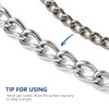 WePet Dog Chain Collar, Metal Slip Collar, Heavy Duty Choke