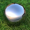 Lulu Decor, Size 12 Silver Stainless Steel Gazing Mirror Ball,