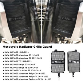 R1250GS 2019-2023 Motocycle Radiator Grille Guard Protection Cover for R 1250 GS Adventure Rallye Exclusive TE 2019 2020 2021 2022 2023 (Black)