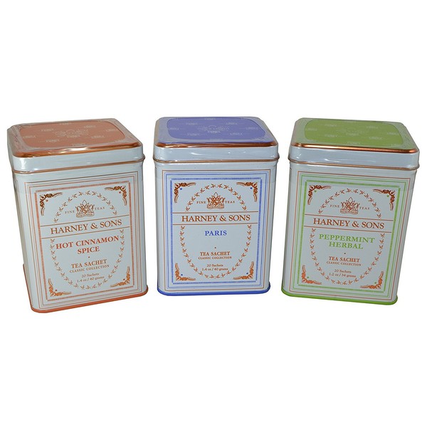 Harney & Sons Classic Tea Collection (Pack of 3) 20 1.2oz Sachets