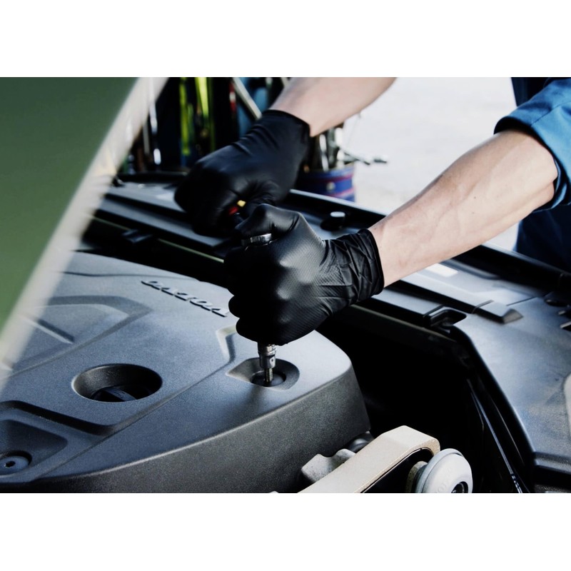 Harada 37002-103 Harada Grippers Gloves, Black, M (50 Pieces)