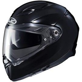 HJC F70 Men's Street Motorcycle Helmet - Black / X-Small