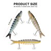 NATVIC Fishing Lure bass Lure, 3D Lifelike Swimbait, Realistic Design