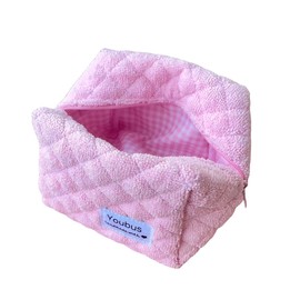 Makeup Bag Quilted Cosmetic Bag Small Pouch Toiletry Bag Travel