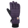Carhartt Women's Waterproof Insulated Quilted Knit Cuff Glove, Nightshade, Small