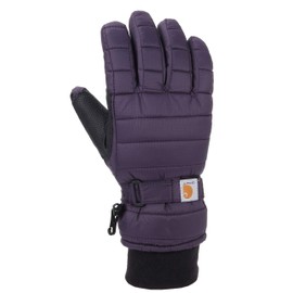 Carhartt Women's Waterproof Insulated Quilted Knit Cuff Glove, Nightshade, Small