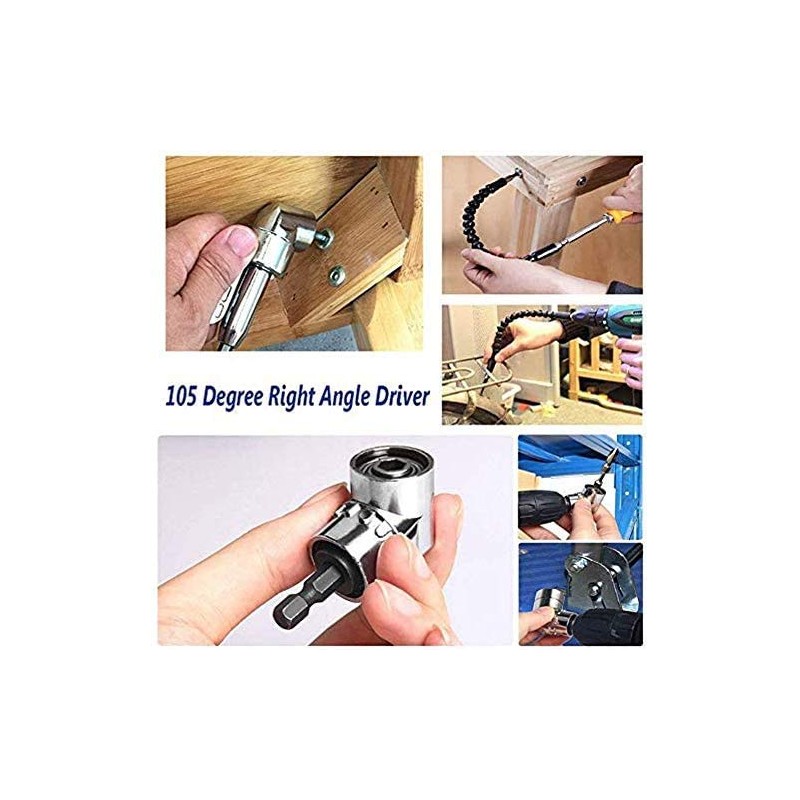 105 Degree Right Angle Driver Angle Extension Power Screwdriver Drill
