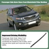 ATUOTPO Passenger Side Outer Glass Front Windshield Pillar Molding Compatible