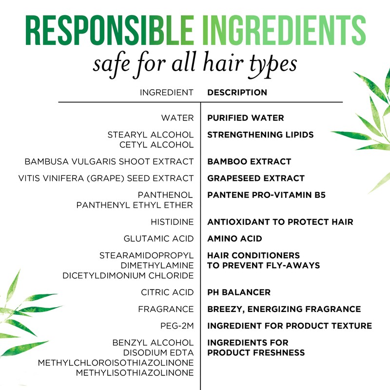 Pantene Sulfate Free Conditioner, Volumizing conditioner for fine or flat
