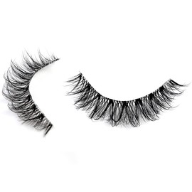 Clear Band 3D False Eyelashes, Natural Eyelashes, Pure Handmade Natural Look Fluffy Artificial Eyelashes, Multipack Strip Lashes, 10 Pairs (XM02)