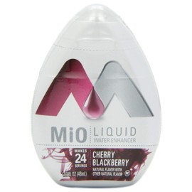 MiO Liquid Water Enhancer - makes 24 servings + Vitamins, 1.62 oz each, (Cherry Blackberry, Pack of 2)