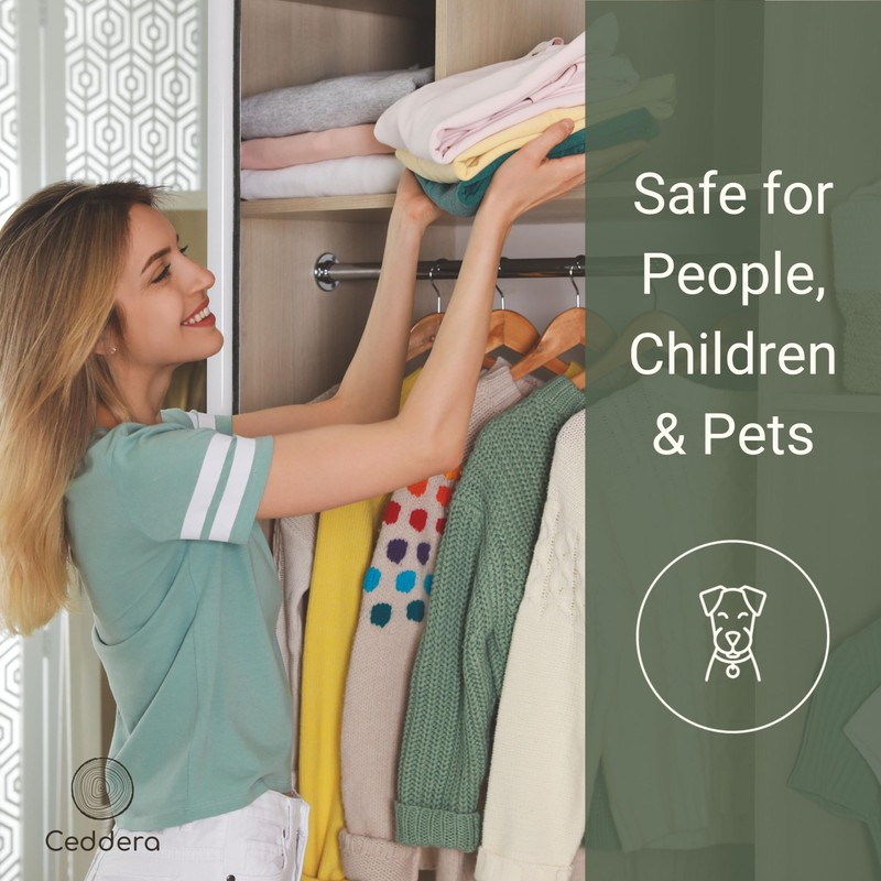 Ceddera Cedar Hang Ups 14 Pack | Natural Cedar Blocks