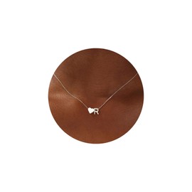 Turandoss Silver Heart Necklaces for Women Trendy, 18K Real White Gold Plated Tiny Heart Initial R Necklace Dainty Heart Necklaces Mothers Day Gifts Silver Initial Necklaces for Women Jewelry