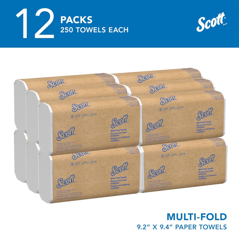 Scott Professional Universal Multifold Paper Towels, Bulk (58091), Absorbency Pockets,