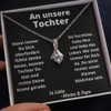 An Unsere Tochter Geschenk von Mama und Papa, Cubic Zirconia