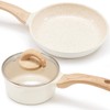 Vkoocy Non Stick Pots and Pans Set, Healthy Ceramic Cookware