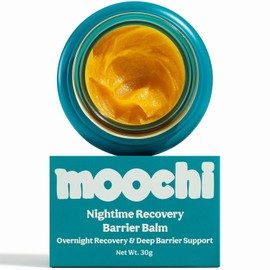 moochi Sarga de carne alimentada con pasto para la piel - Bálsamo de barrera de recuperación nocturna, hidratante facial (1.06 oz)