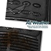 Zone Tech All Weather Rubber Semi Pattern Car Interior Floor