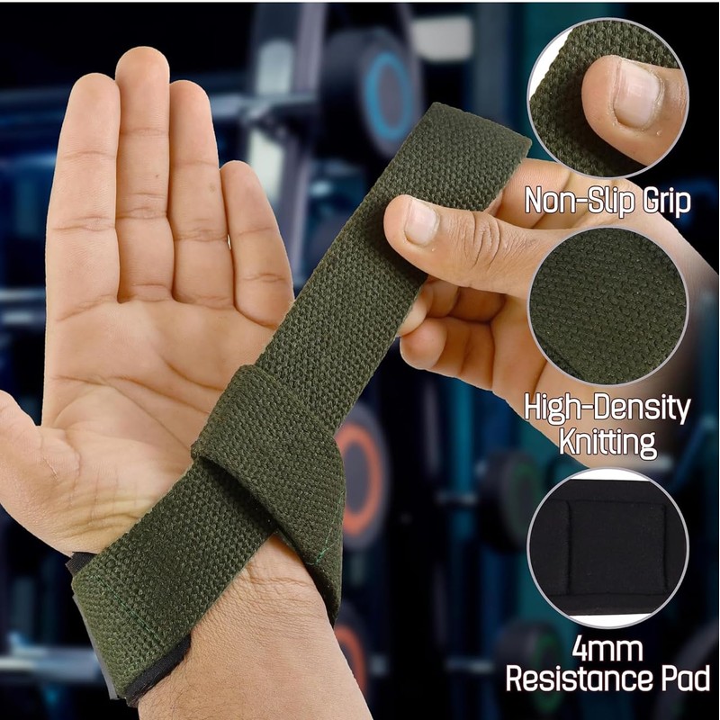 Eagle Sport Weight Lifting Straps, Cotton Canvas, lifting Support, Set