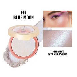 Oulac Blush Powder Blush Gentle Shimmer & Silky Delicate, Highly Pigmented, Durable, Vegan Cruelty-Free Cosmetics, Eye Cosmetics, Pack of 1, 4.8 g, F14 Blue Moon